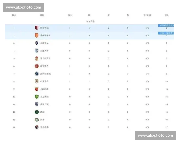 中超联赛最新战况揭晓 各队表现不一 谁能笑到最后